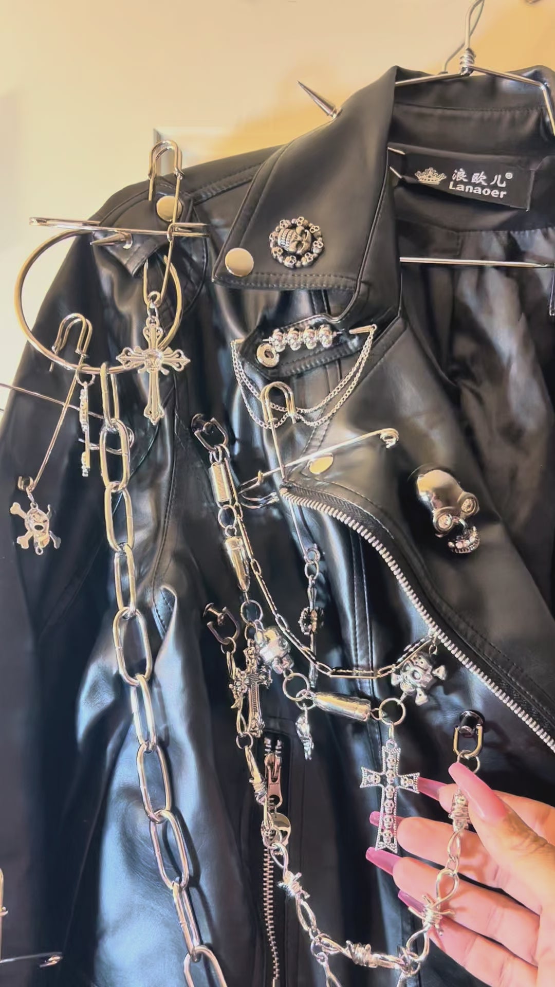 RELIC CROSS Chain Moto Jacket