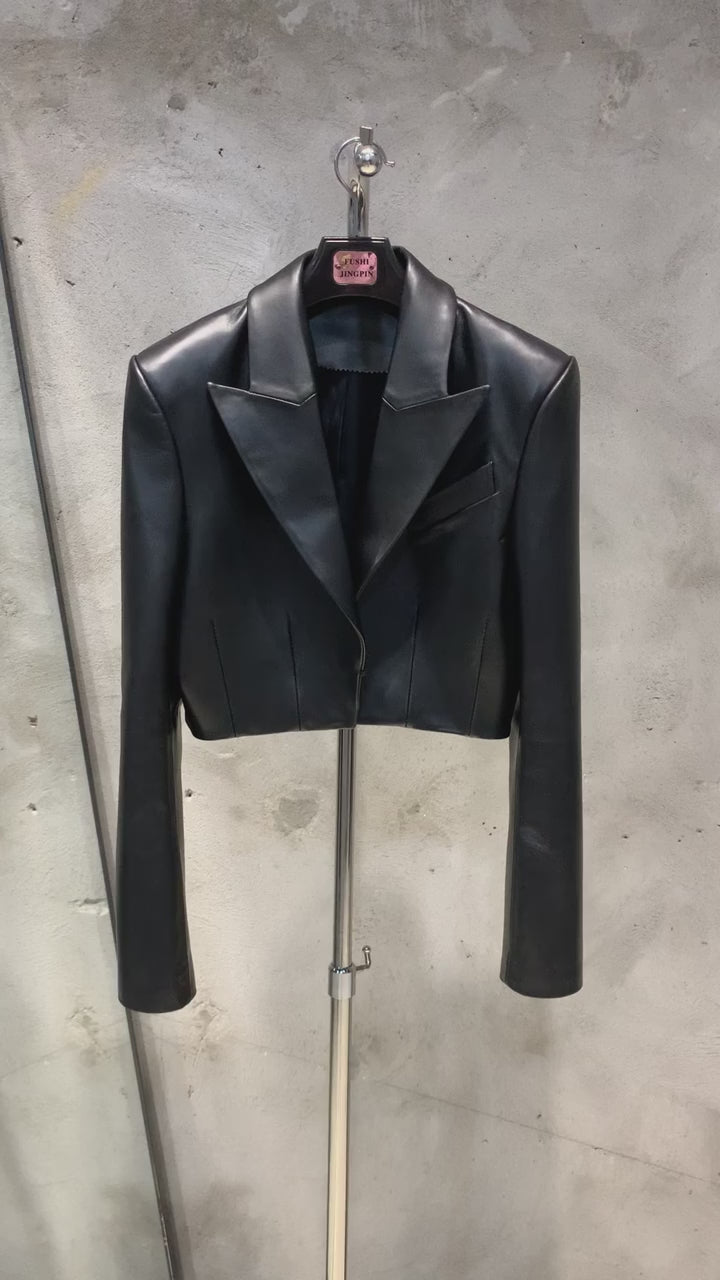 SHOULDER Sheepskin Blazer