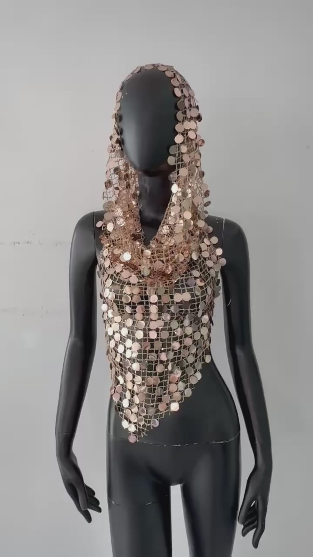 HOODRICH Sequin Net Tank Set