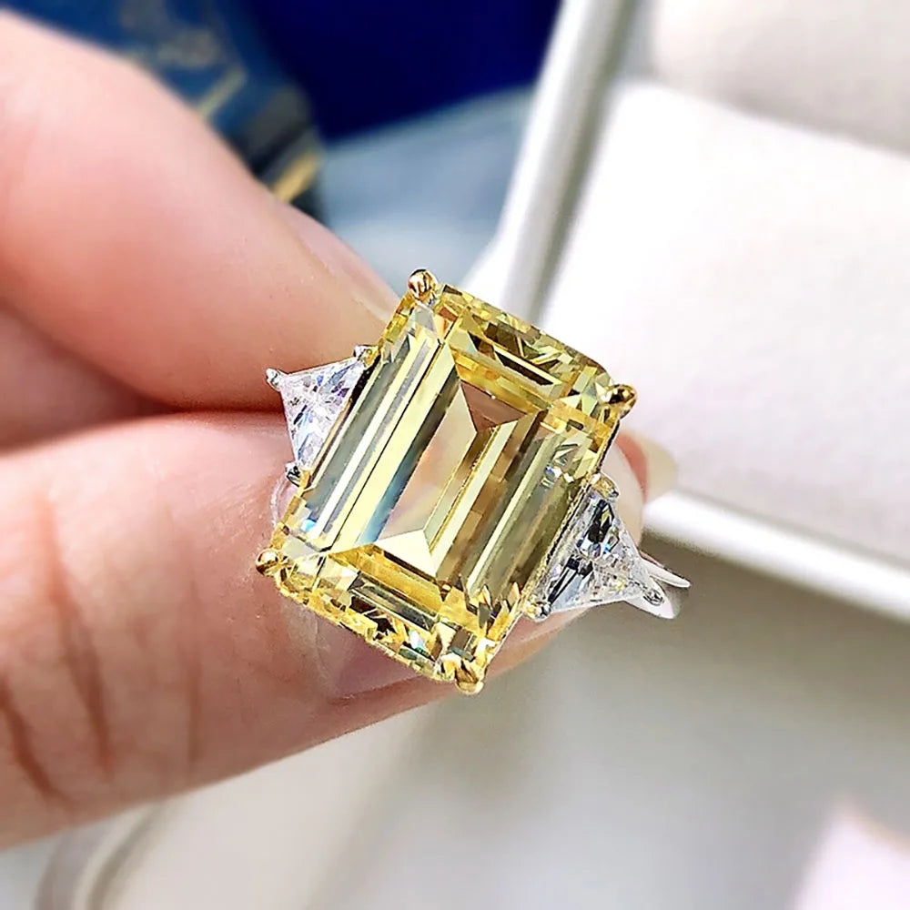 PRINCESS Emerald Cut Ring-ring-SAINT CHIC