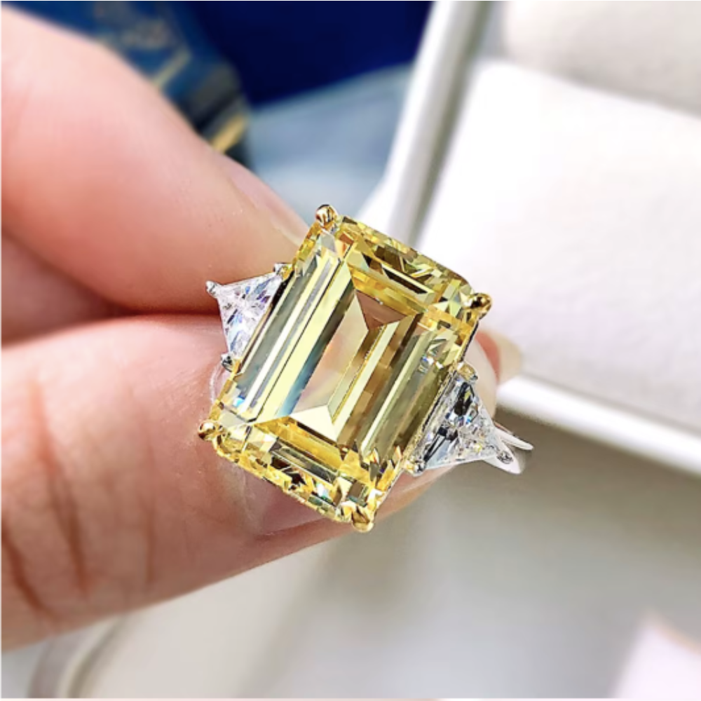 PRINCESS Emerald Cut Ring-ring-SAINT CHIC