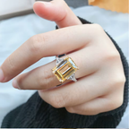 PRINCESS Emerald Cut Ring-ring-SAINT CHIC