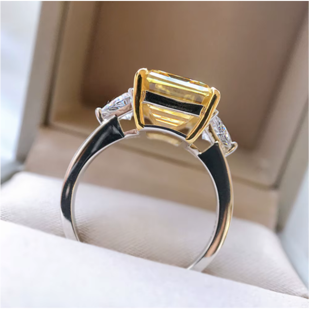 PRINCESS Emerald Cut Ring-ring-SAINT CHIC