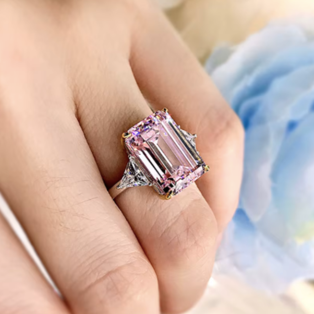 PRINCESS Emerald Cut Ring-ring-SAINT CHIC