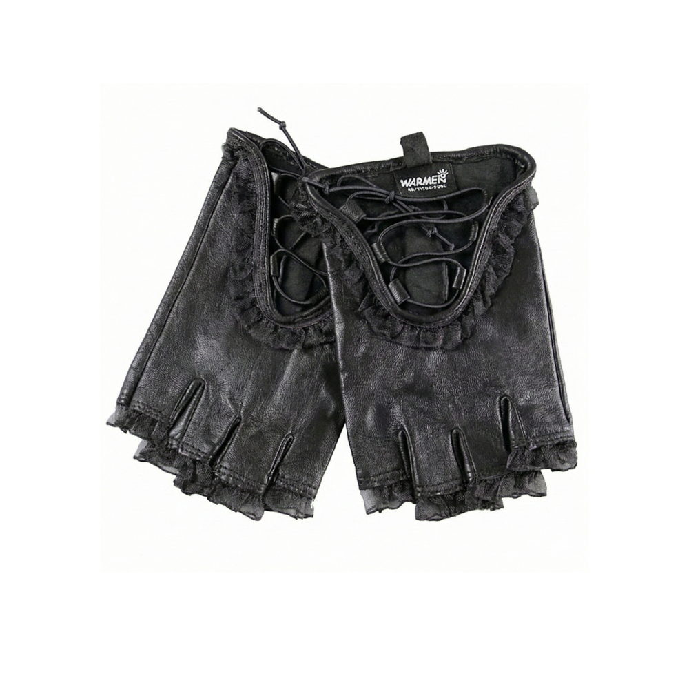 REGENCY Lace-Up Leather Driving Gloves-glove-SAINT CHIC