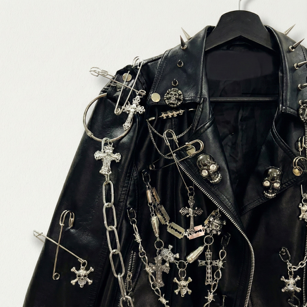 RELIC CROSS Chain Moto Jacket Image secondaire du produit