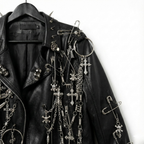 RELIC CROSS Chain Moto Jacket-jacket-SAINT CHIC