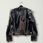 RELIC CROSS Chain Moto Jacket-jacket-SAINT CHIC