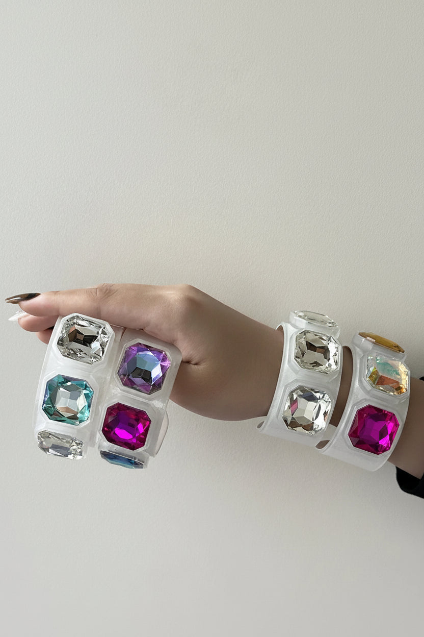 RIVIERA Cuff Bracelet-Bracelet-SAINT CHIC Main image