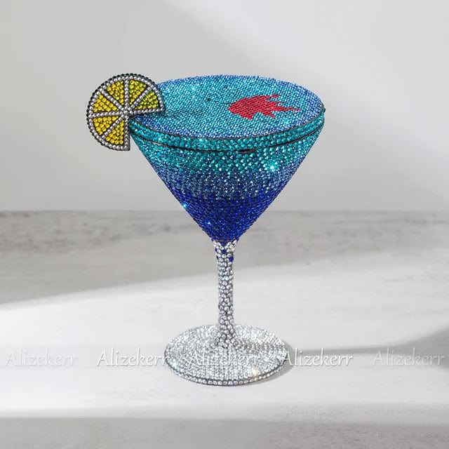 SAINT CHIC Bag Blue TINI Clutch Bag