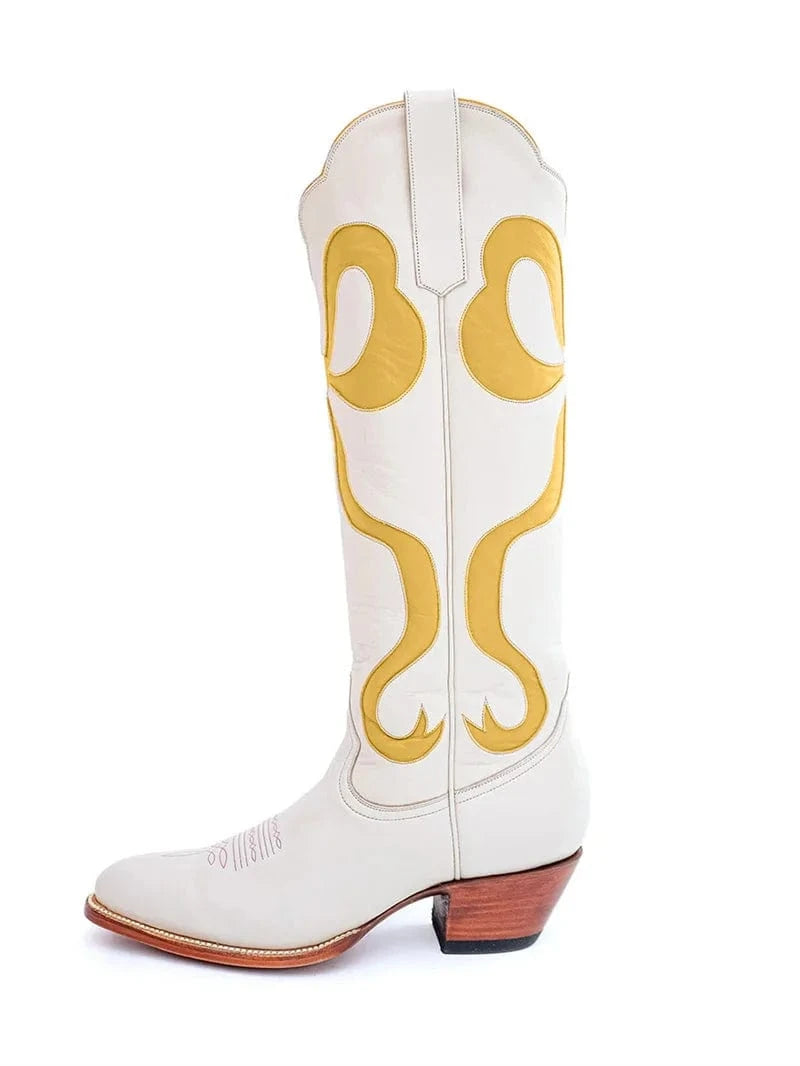 SAINT CHIC boot Yellow / 5 MYROSE Cowboy Boot