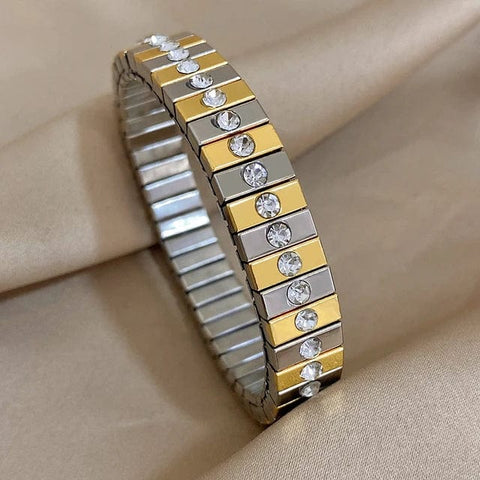 SAINT CHIC Bracelet Silver Diamond VETTE Stack Bracelets