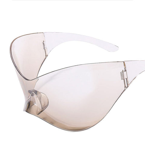 SAINT CHIC Clear NUNU Oversized Sunglasses