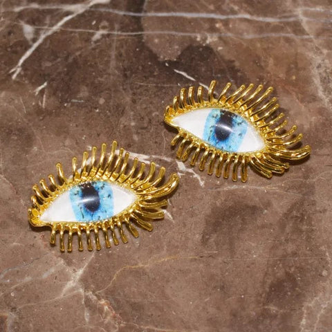 SAINT CHIC Earring Two Eyes KIRO Earrings