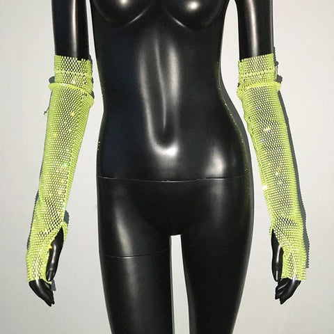 SAINT CHIC glove Green GLITZY Gloves