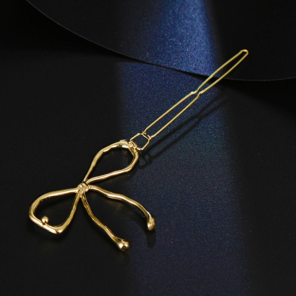 SAINT CHIC hair accesory BOWS Metal Hair Pin & Tie