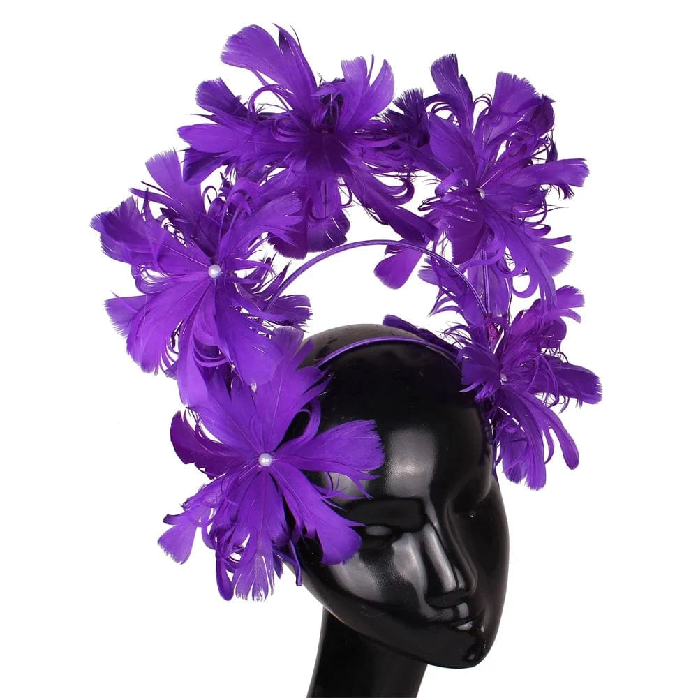 SAINT CHIC hair accessory Purple BOUQUET Headband