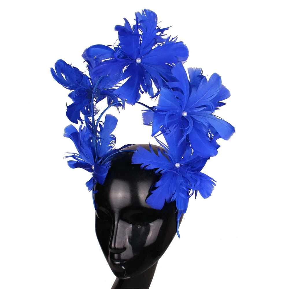 SAINT CHIC hair accessory Royal Blue BOUQUET Headband