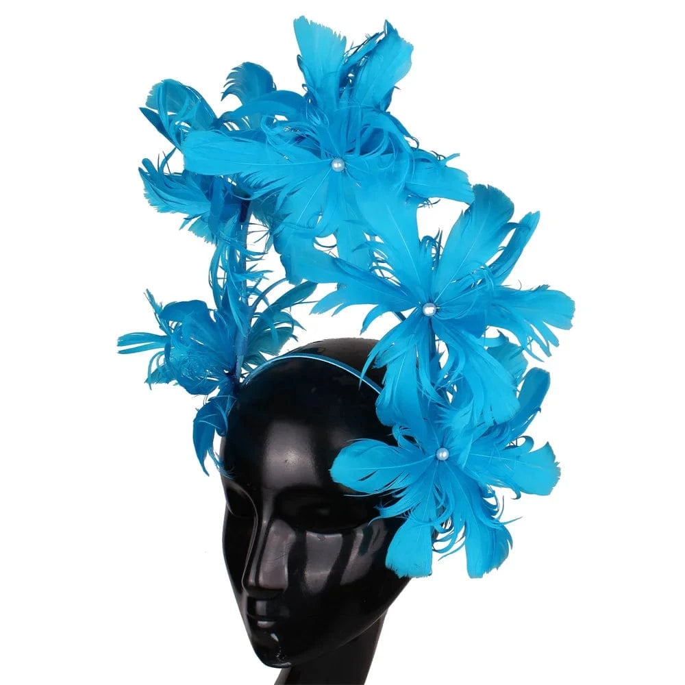 SAINT CHIC hair accessory Sea Blue BOUQUET Headband