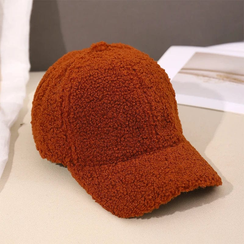 SAINT CHIC hat Burnt Orange PLUSHY Cap