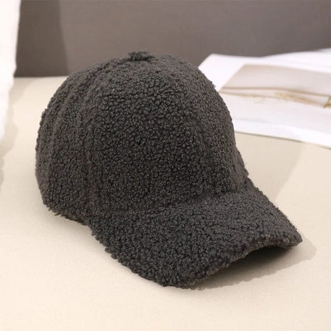 SAINT CHIC hat Dark Grey PLUSHY Cap