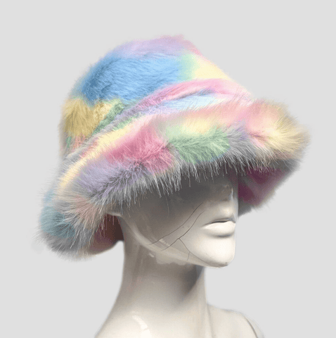 SAINT CHIC Hats Pink Sherbert RAVE Bucket Hat