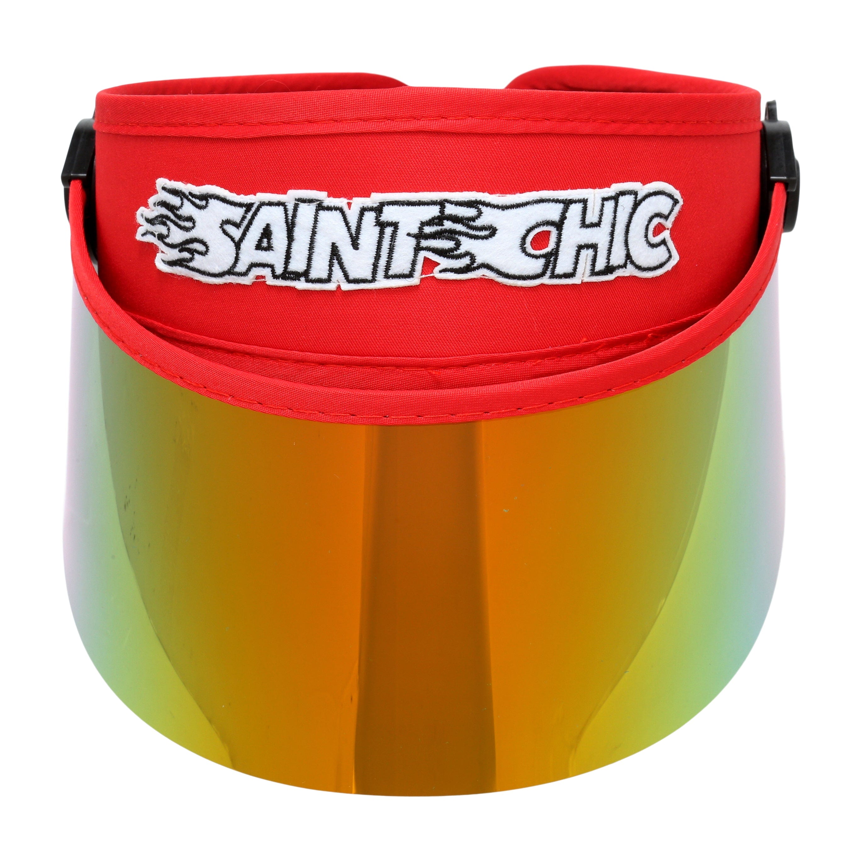 SAINT CHIC Hats RED FLAME PAPARAZZI VISOR™ 2.0 Sun Hat