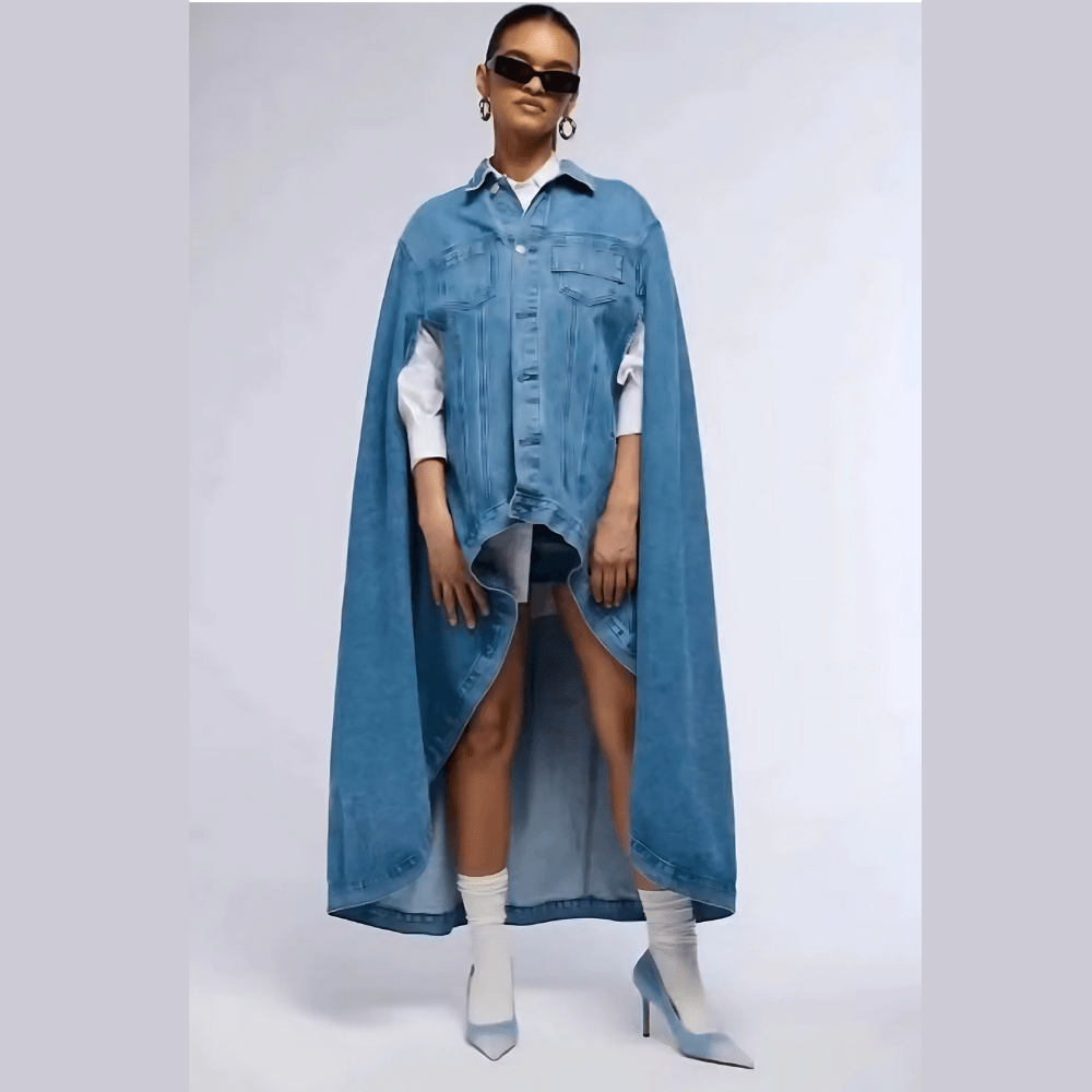 SAINT CHIC Jacket PROTECTOR Denim Cape Jacket