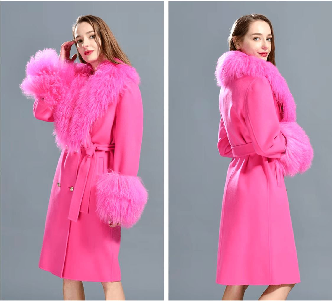 SAINT CHIC Outerwear Fushia / 44 NORD Coat