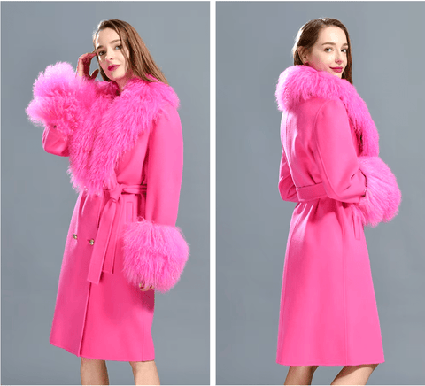 SAINT CHIC Outerwear Fushia / 44 NORD Coat