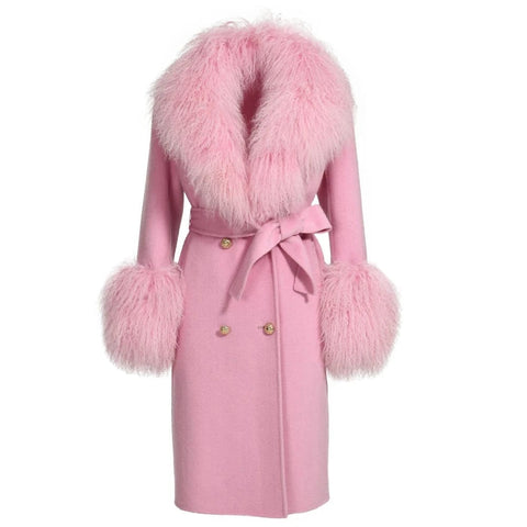 SAINT CHIC Outerwear Pink / 44 NORD Coat