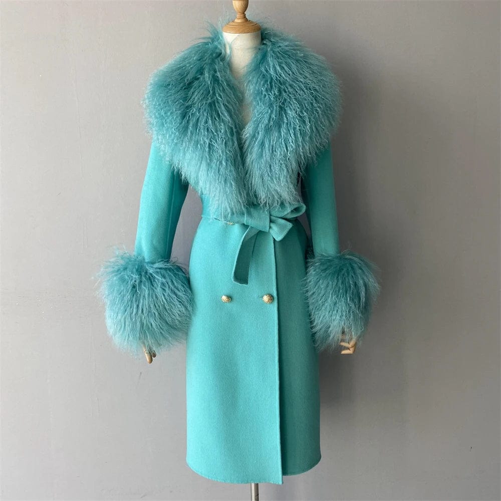 SAINT CHIC Outerwear Turquoise green / 44 NORD Coat