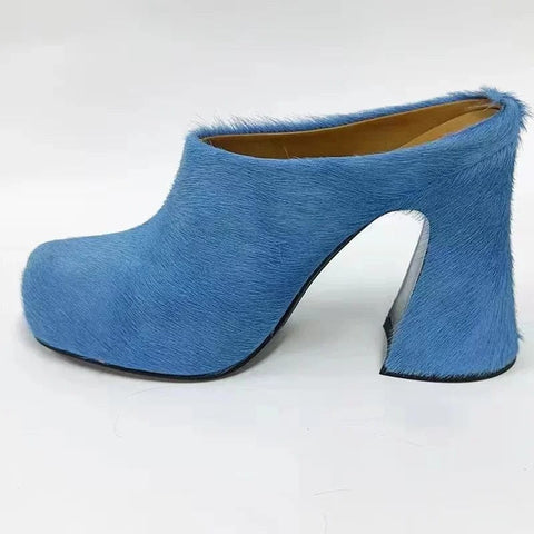 SAINT CHIC shoe Aqua Blue / 8.5 HAIRE Mules