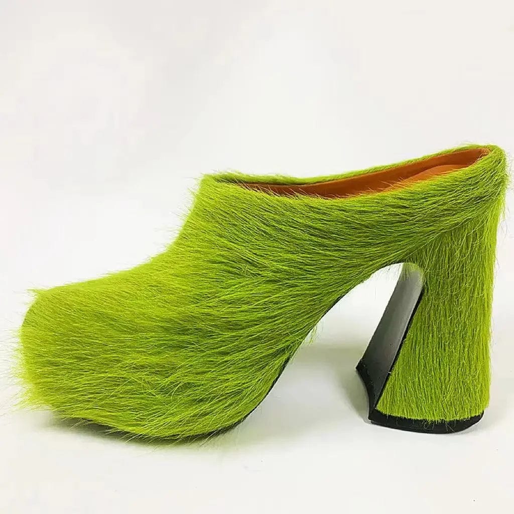 SAINT CHIC shoe Green / 8.5 HAIRE Mules