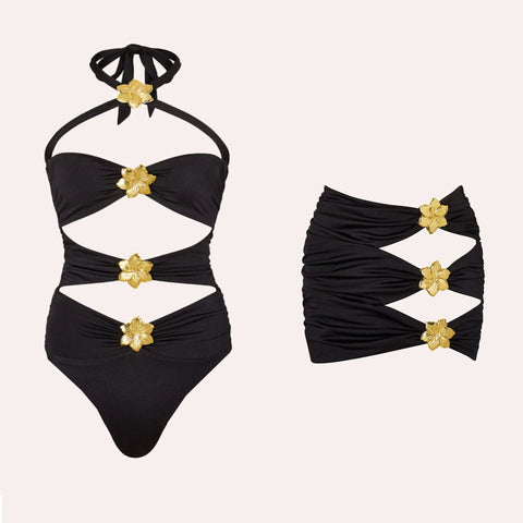 SAINT CHIC Swimsuit VEGAS Swimsuit Set