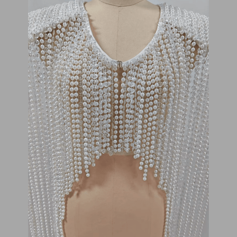 SAINT CHIC Top PEARLY Fringe Top