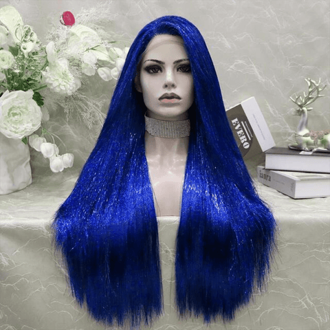 SAINT CHIC Wig Blue SPARKLY Wig