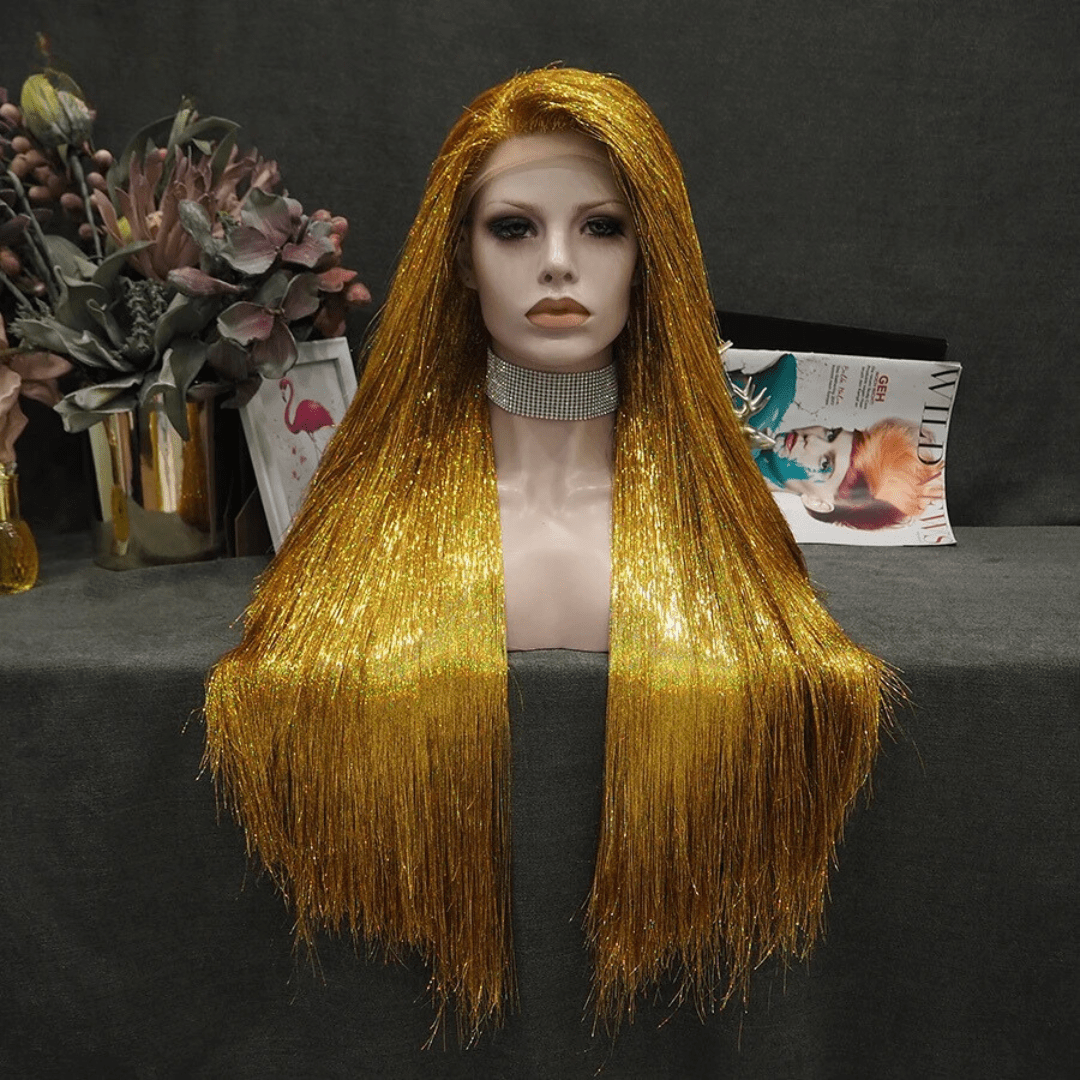 SAINT CHIC Wig Gold SPARKLY Wig