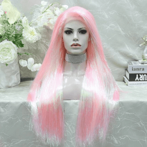 SAINT CHIC Wig Light Pink SPARKLY Wig