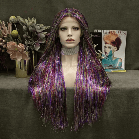 SAINT CHIC Wig Purple SPARKLY Wig