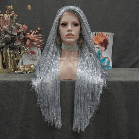 SAINT CHIC Wig Silver SPARKLY Wig