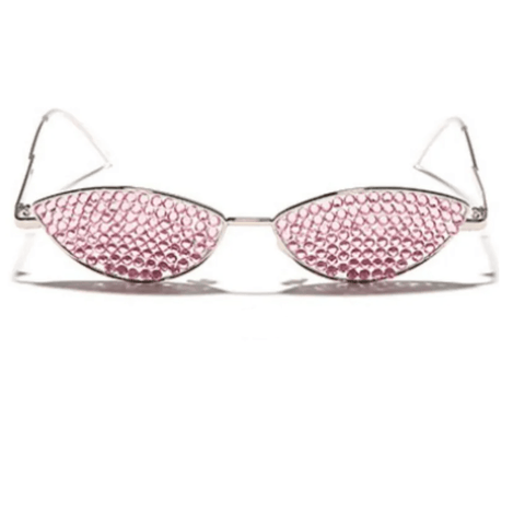 SAINTCHiC Sunglasses Pink CAT-EYE Rhinestone Sun Glasses