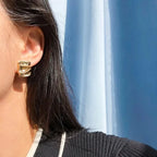 SCULPTURA Vintage Twist Earrings-Earrings-SAINT CHIC