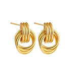 SCULPTURA Vintage Twist Earrings-Earrings-SAINT CHIC