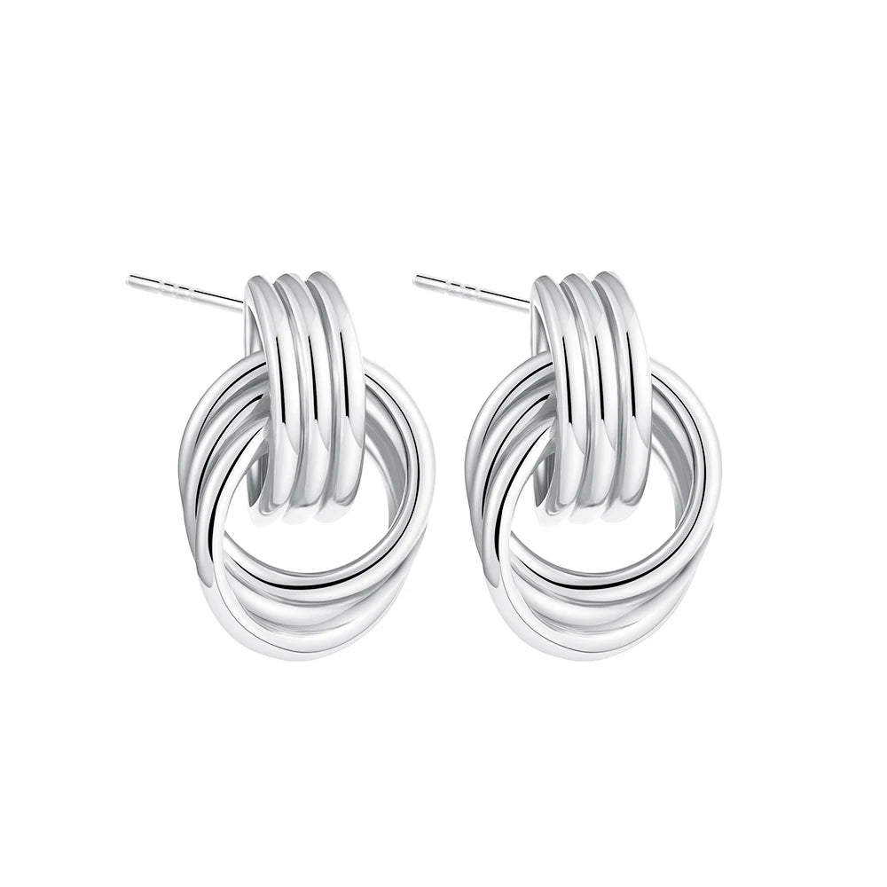 SCULPTURA Vintage Twist Earrings-Earrings-SAINT CHIC