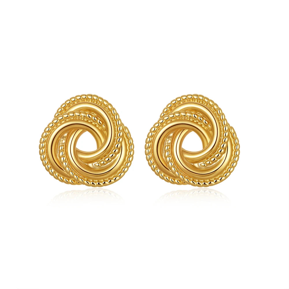 SCULPTURA Vintage Twist Earrings-Earrings-SAINT CHIC