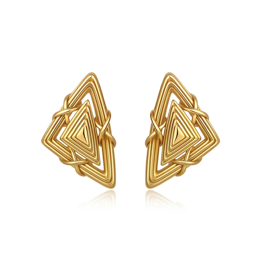 SCULPTURA Vintage Twist Earrings-Earrings-SAINT CHIC