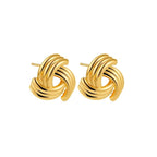 SCULPTURA Vintage Twist Earrings-Earrings-SAINT CHIC
