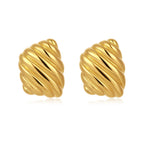 SCULPTURA Vintage Twist Earrings-Earrings-SAINT CHIC