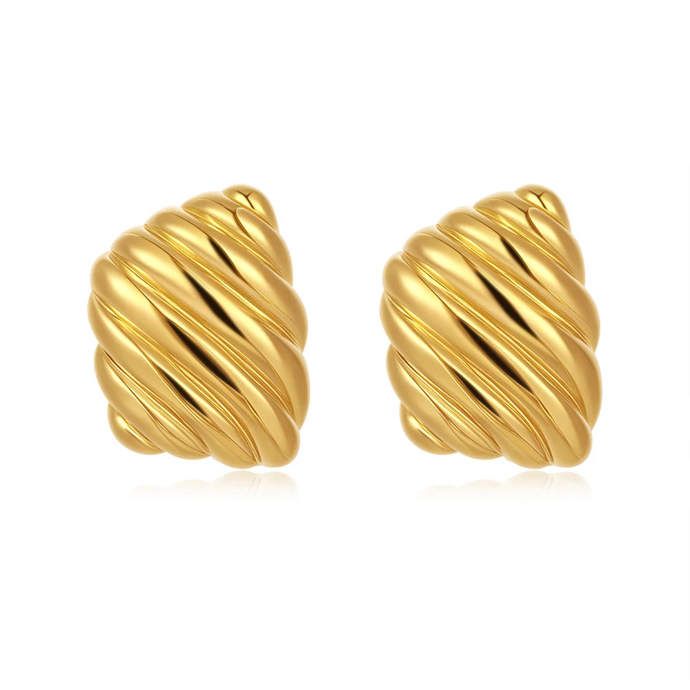 SCULPTURA Vintage Twist Earrings-Earrings-SAINT CHIC